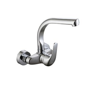 Grifo monomando de fregadero pared alto 110 modelo Manzanilla