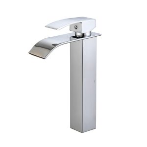 Grifo monomando de lavabo efecto cascada modelo Bariloche