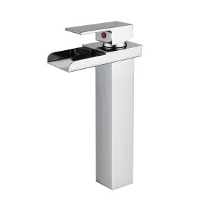 Grifo monomando de lavabo efecto cascada modelo Niagara