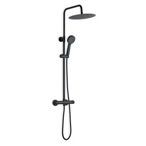 Set de ducha Extensible con grifo termostático modelo Tahoe color negro